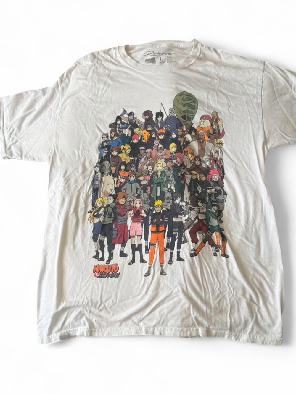 Men’s Naruto Graphic Tee - White size L